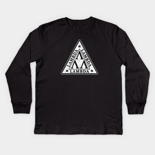 Lambda, Lambda, Lambda - vintage Revenge of The Nerds logo Kids Long Sleeve T-Shirt